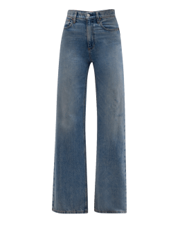 Veronica Beard Jeans Taylor High-Rise Wide-Leg Jeans | Neiman Marcus