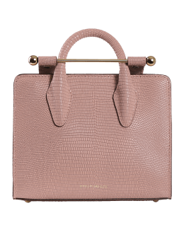 STRATHBERRY Taupe Leather 'Mosaic' Tote