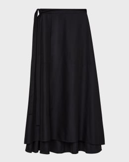 Theory Full Circle Midi Skirt Neiman Marcus