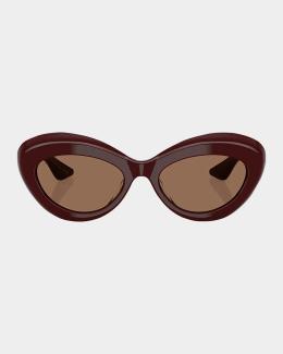 Como Twisted Acetate Oval Sunglasses Aureum Collective Como Twisted Acetate Oval Sunglasses  main image 4