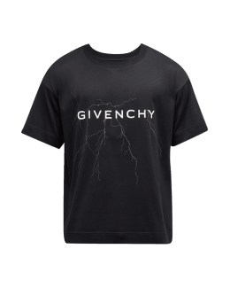 Givenchy destroyed t shirt blue cheap