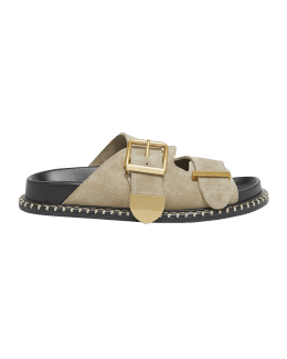 Fendi double hot sale strap sandals