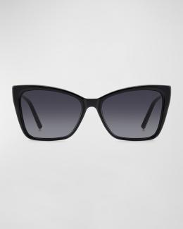 Balmain Gradient Acetate & Titanium Cat-Eye Sunglasses  display picture 1