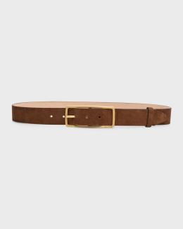 Rag & Bone Suede Boyfriend Belt | Neiman Marcus display picture 1