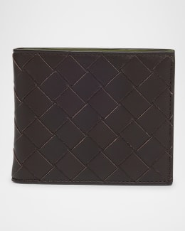 Bottega Veneta Men's Intrecciato Leather Bifold Wallet