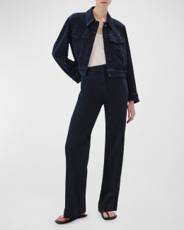 Heidi - Low-waist Jeans-Schlaghose mit Glitzer Fransen-Details von Cout De  La Liberte