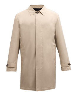 Mens Overcoat Three Quarters Length Men'S Dress Coat Men'S Car Coat Collection In A Soft Cashmere Blend - Black main image 0