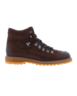 Peter Millar Men's Alpine Descent Leather Hiking Boots | Neiman Marcus