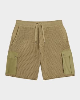 JW Anderson Men's Twisted Workwear Shorts | Neiman Marcus