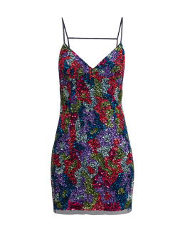 Alice and olivia francie sequin 2025 cocktail dress