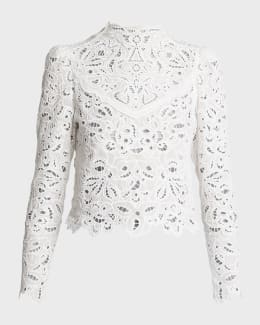 Zimmermann Chintz Doily Lace Top | Neiman Marcus