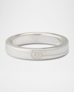 Gucci Men's Gucci Tag Ring, 6mm Silver | Neiman Marcus
