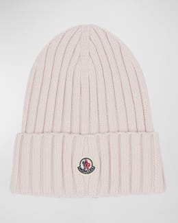 Moncler Grenoble Wool Cashmere Beanie with a Shearling Pom