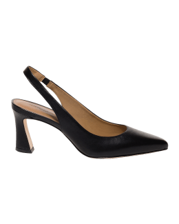 Bernardo Slingback Pointed Leather Pumps | Neiman Marcus