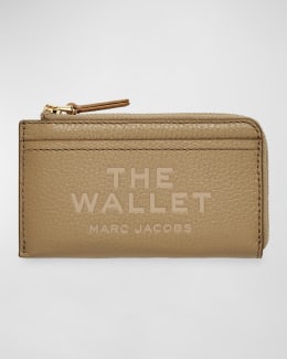 【関税&送料込】Marc Jacobs Camel Leather Card Holder Marc Jacobs: Beige 'The Leather Card Case' Card Holder | SSENSE