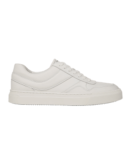 Common Projects Men's Achilles Leather Low-Top Sneakers, White | Neiman ...