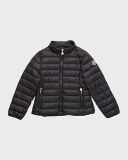 Moncler Girl's Embroidered Logo-Print Hoodie, Size 8-14