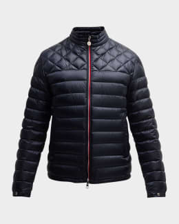 Brunello Cucinelli Men's Quilted Nylon Shirt Jacket | Neiman