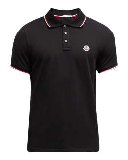Burberry Men's Edney Polo Shirt w/ Logo Collar | Neiman Marcus