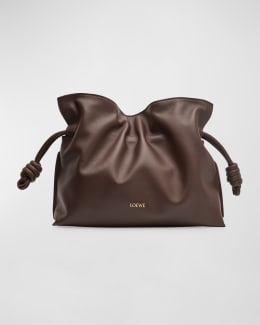 Loewe Flamenco Medium Clutch Bag in Napa Leather | Neiman Marcus