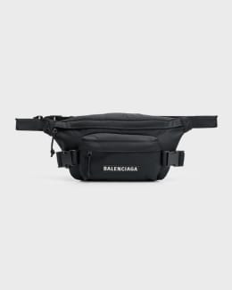 Balenciaga Men's Wheel Nylon Logo Belt Bag | Neiman Marcus