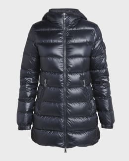 Moncler Hermine Hooded Puffer Jacket | Neiman Marcus