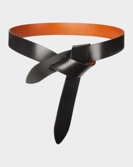 Isabel Marant Lecce Leather Pull-Through Belt | Neiman Marcus