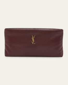 Ysl burgundy clutch deals