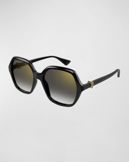 CARTIER スクエアフレムサンクラス CT0361S 001 Cartier Women's Oversized Square Sunglasses CT0361S – All