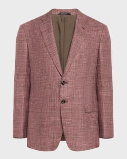 Giorgio Armani Men's Seersucker Suit Separate Jacket | Neiman Marcus