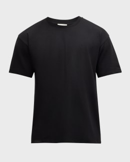 Tシャツ・カットソー Saint Laurent FW24 Black crepe shirt (795532Y7I21 1000) Saint Laurent Men's Satin Crepe T-Shirt | Neiman Marcus