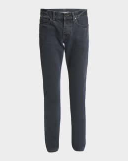 Saint Laurent Men's Loose-Fit Faded Denim Jeans | Neiman Marcus