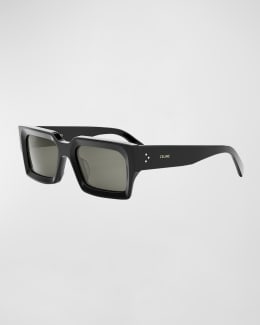 CELINE サングラス　3ドット Bold 3 Dots Acetate Rectangle Sunglasses | Neiman Marcus