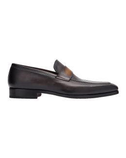 Magnanni Men's Garner Leather Penny Loafers | Neiman Marcus