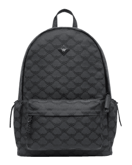 MCM Stark Mini Embossed Leather Backpack Neiman Marcus