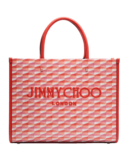 Jimmy Choo Varenne Star Studded Leather Tote Bag | Neiman Marcus