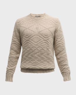 Neiman Marcus Men's Knitted Cashmere Sweater | Neiman Marcus