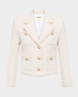 FRAME The Tweed Fringe Jacket | Neiman Marcus