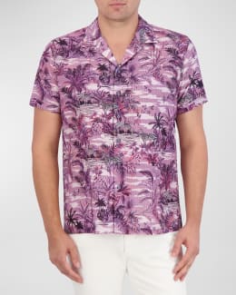 Poseidon Short Sleeve Coral - Robert Graham