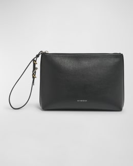 Givenchy Voyou Small Pouch Bag in Shiny Crinkled Leather