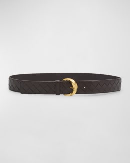 【送料&関税込】Bottega Veneta Intrecciato Nappa Belt Bottega Veneta Intrecciato Braided Nappa Leather Belt