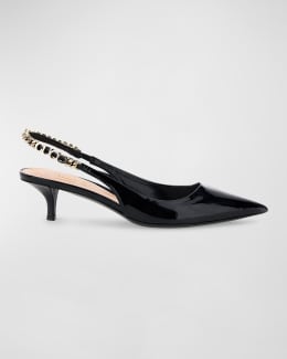 Gucci Lady Horsebit Leather Mule Sandals | Neiman Marcus