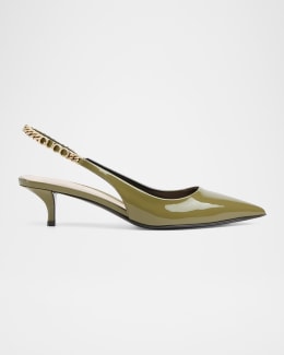 Gucci Lady Horsebit Leather Mule Sandals | Neiman Marcus