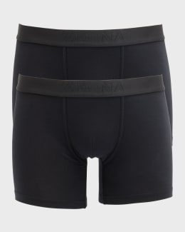 TOM FORD Men's Silk Jacquard Logo Boxers | Neiman Marcus