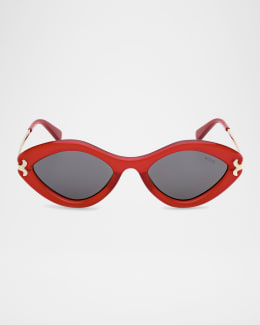 Miu Miu MU A06SF Oval Sunglasses | Neiman Marcus Miu Miu MU A06SF Oval Sunglasses | Neiman Marcus