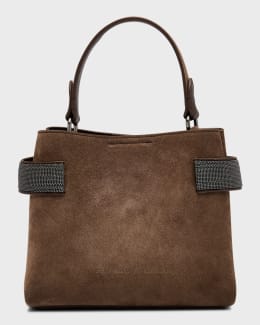 BRUNELLO CUCINELLI トートバッグ Brunello Cucinelli Buckle-Fastened Leather Tote Bag