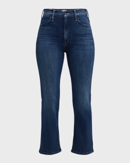 MOTHER The Insider Crop Step Fray Jeans | Neiman Marcus MOTHER The Insider Crop Step Fray Jeans | Neiman Marcus