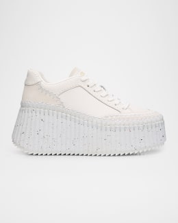 スニーカー NAMA LOW-TOP LEATHER SNEAKERS Chloé Nama Suede & Leather Low-Top Sneakers | Saks Fifth Avenue