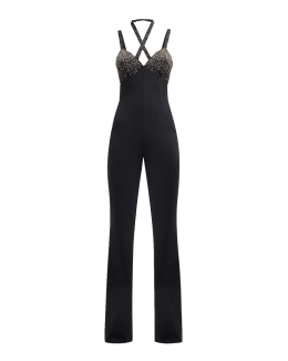 A.L.C. Murphy High Neck Wide Leg Jumpsuit Neiman Marcus