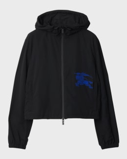 Moncler Auxonne Matte Hooded Windbreaker Jacket | Neiman Marcus